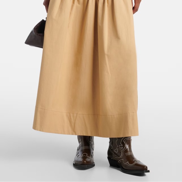 GANNI Brown Western Leather Boots - Picture 2 of 4